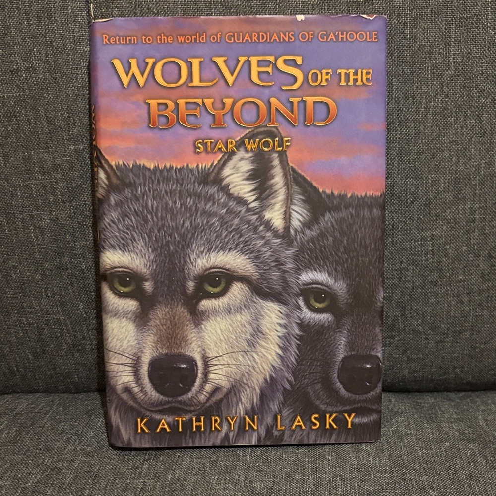 Scholastic Wolves of the Beyond Book - Purple and Orange Cover